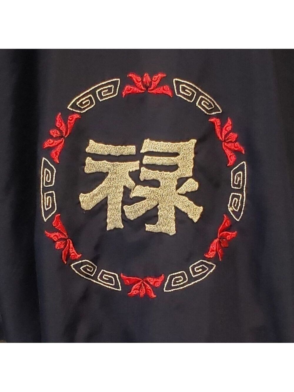 Men's Navy Kimono Robe - Picture 2 of 6